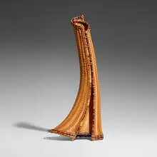 Torii Ippo, Evolution: Blaze, c. 2005, madake bamboo, rattan