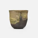 Vase by Toshiko Takaezu, c. 1978, glazed stoneware, sold Sep 2025