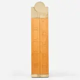 Lee Schuette, Boxwood Rule cabinet, c. 1977, maple, brass