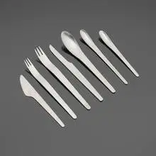 Arne Jacobsen, AJ flatware service, 1957, stainless steel