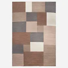 Doris Leslie Blau, Tulu Nadu-style flatweave carpet, hand-tufted wool