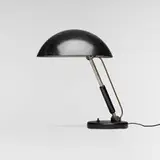 Karl Trabert, Table lamp, model 6580, 1933, enameled and nickel-plated steel, lacquered wood