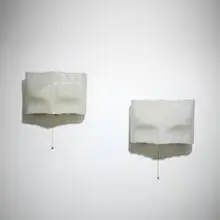 Valinte Oy, Sconces model 23137, pair, c. 1972, acrylic