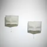 Valinte Oy, Sconces model 23137, pair, c. 1972, acrylic
