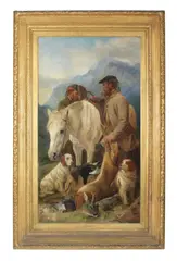 Ra Richard Ansdell, The keeper's pony, oil on canvas