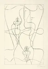 Figurenplan by Oskar Schlemmer, 1919, Lithographie auf Zanders-Velin, sold Jun 2010