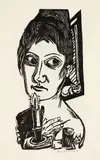Max Beckmann, Frau mit Kerze