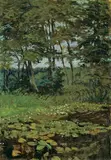 Karl Hagemeister, Waldlichtung mit Seerosen