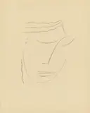 Alexej von Jawlensky, Kopf III, 1922, Lithografie auf festem chamoisfarbenem Japan