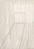 Fritz Klemm, Ohne Titel (Wand). Nach 1970, Bleistift und Aquarell auf Papier, teilweise in Streifen geschnitten