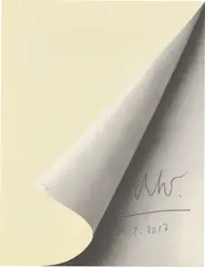 Blattecke by Gerhard Richter, 1967, Offset auf Karton, sold Feb 2025