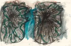 Per Kirkeby, Ohne Titel, 2001, Aquarell, Kreide und Bleistift auf Velin