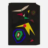 Untitled by Emerson Woelffer, acrylic and crayon on board, sold Jul 2025
