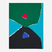 Emerson Woelffer, Untitled, 1970, screenprint in colors