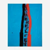 Untitled by Emerson Woelffer, 1965-75, acrylic on canvas, sold Jul 2025