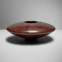 Philip Moulthrop, Black Walnut Vessel, c. 2000, black walnut