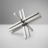 Max Bill, Doublement, 1969, chrome-plated brass