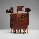 Jan De Swart, Untitled (Puzzle sculpture), c. 1975, walnut burl, jelutong