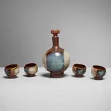 Pottery Craft, Apéritif set, c. 1965, glazed stoneware