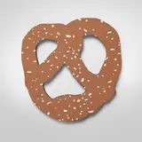 Claes Oldenburg, N.Y.C. Pretzel, 1994, screenprint in colors on cardboard