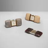 Hermès, Collection of three purse clocks