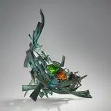 Claire Falkenstein, Untitled (Fusion), c. 1975, brazed copper and fused glass