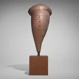 Wendell Castle, Rusty, Edition II, 1995, carved and polychromed jelutong, patinated steel, white oak, rosewood, painted wood