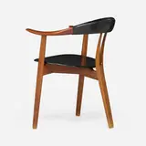 Arne Hovmand-Olsen, Armchair, model 308, c. 1956, teak, leather upholstery