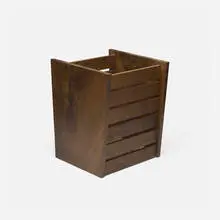 Wastebasket by Mira Nakashima, 1999, American black walnut, sold Sep 2025