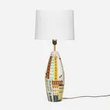 Bitossi, Cityscape table lamp base, c. 1960, glazed earthenware