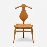 Valet chair by Hans J. Wegner, teak, brass, leather, sold Mar 2026