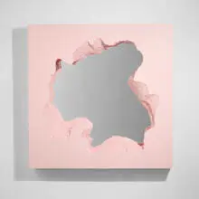 Snarkitecture, Broken Square Mirror (Pink)