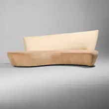 Vladimir Kagan, Bilbao sofa, microfiber upholstery