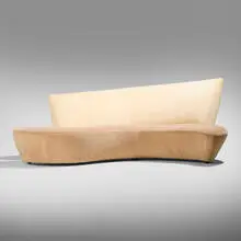 Vladimir Kagan, Bilbao sofa, 1998, microfiber upholstery