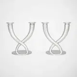 Gio Ponti, Gallia candelabra, silver-plated metal