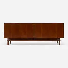 Modern, Cabinet, c. 1965, teak, brass