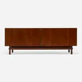 Modern, Cabinet, c. 1965, teak, brass