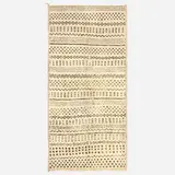 Moroccan, Ourain thick pile carpet, c. 1970, hand-knotted wool