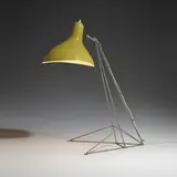 Bernard Schottlander, Table lamp, c. 1955, enameled aluminum, enameled steel