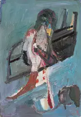 Walter Libuda, Das kleine Bügeleisen, 1990, Öl auf Leinwand