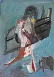 Walter Libuda, Das kleine Bügeleisen, 1990, Öl auf Leinwand