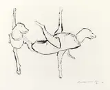Bruce Nauman, Untitled, 1990, Folge von 8 Radierungen, jeweils auf Velin