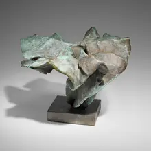 Val Bertoia, Bronze Casting (JB 1888), c. 1980, cast bronze, brass