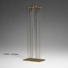 Sound Blossom for Birthday in Spring Time (Sounding Sculpture, B-1734) by Val Bertoia, beryllium copper, brass, sold May 2025