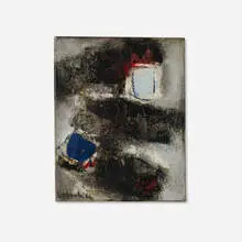 Jun'ichi Dobashi, Nebulae #2, 1962, oil on canvas