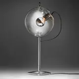 Ernesto Gismondi, Miconos table lamp, 1998, chrome-plated steel, glass