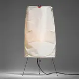 Isamu Noguchi, Akari light sculpture, model 1P, washi paper, bamboo, enameled steel, rubber