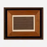 Man Ray, L’Étoile de verre, 1965, cut glass diamanté, charcoal and white chalk on sandpaper mounted on paperboard in artist's wooden frame