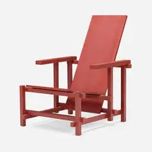 Chair by Gerrit Rietveld, painted wood, sold May 2025