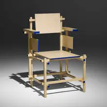 Armchair by Gerrit Rietveld, painted ash, sold May 2025